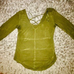 Long Sleeved Green Tee